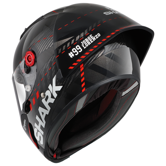 RACE-R PRO GP LORENZO WINTER TEST 99 Carbon Anthracite Red