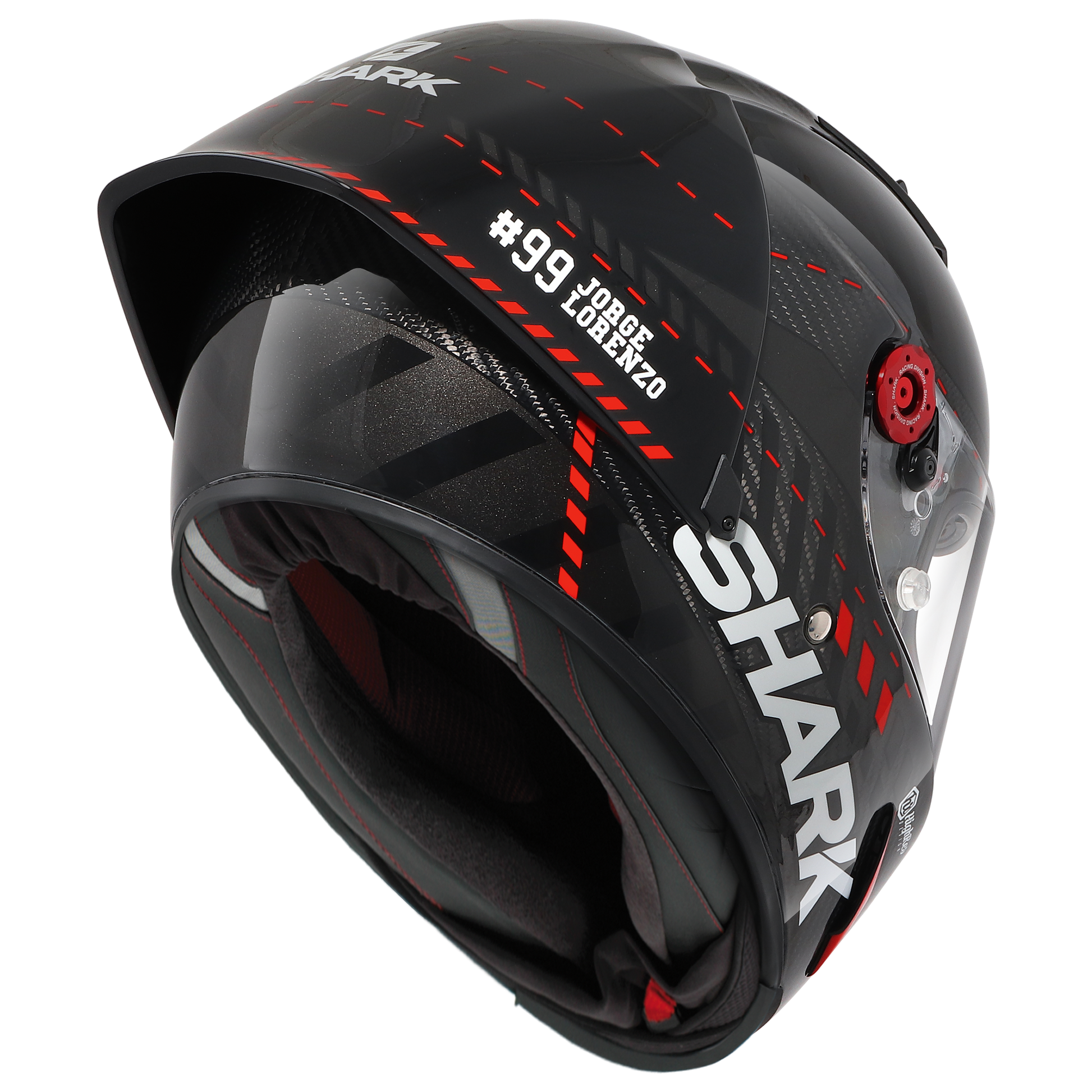 RACE-R PRO GP LORENZO WINTER TEST 99 Carbon Anthracite Red – Shark RACE-R PRO GP LORENZO WINTER TEST 99 Carbon Anthracite Red – Shark