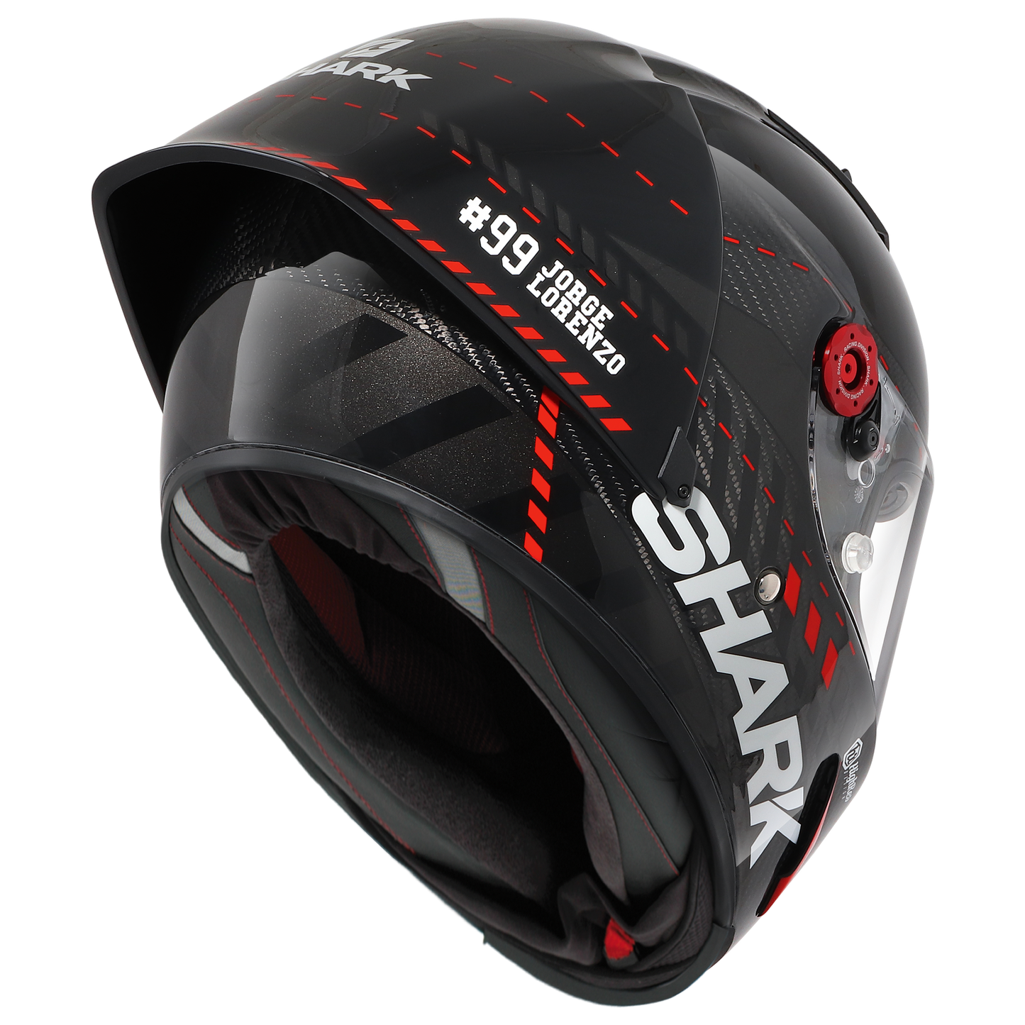 RACE-R PRO GP LORENZO WINTER TEST 99 Carbon Anthracite Red